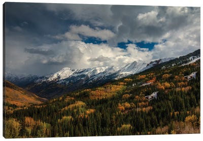 Storm Over Red Mountain Pass Canvas Art Print
