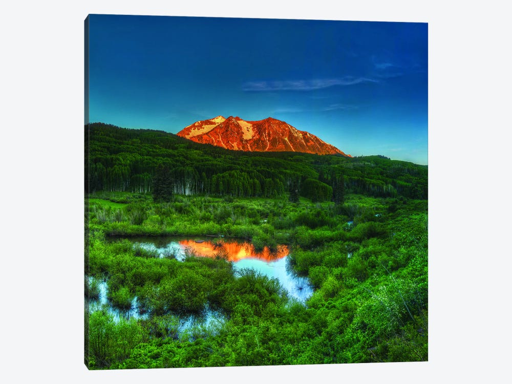 Sunrise At East Beckwith Mountain by Bill Sherrell 1-piece Canvas Print