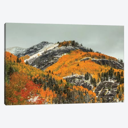 White Lace And Autumn Ridges Canvas Print #SHL233} by Bill Sherrell Canvas Wall Art