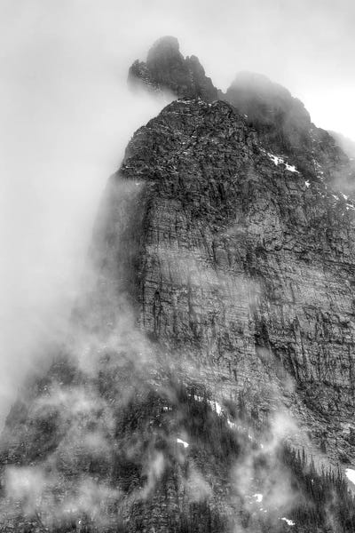 Pinnacle-Black And White by Bill Sherrell framed wall art