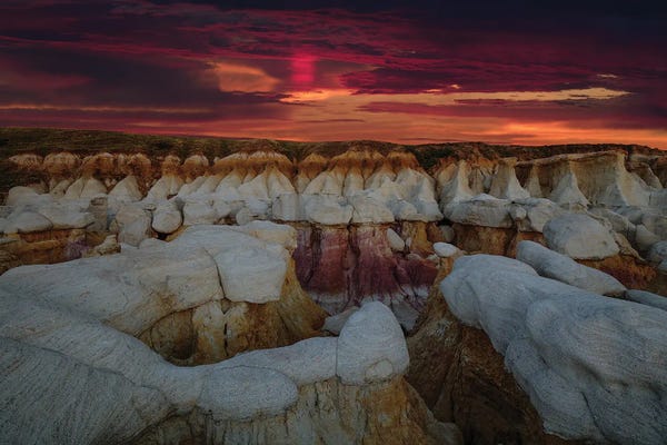 Bill Sherrell: Sunrise Glory Over The Calhan Paint Mines by Bill Sherrell
