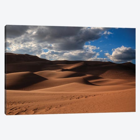 The Great Dunes In Colorado Canvas Print #SHL302} by Bill Sherrell Canvas Wall Art