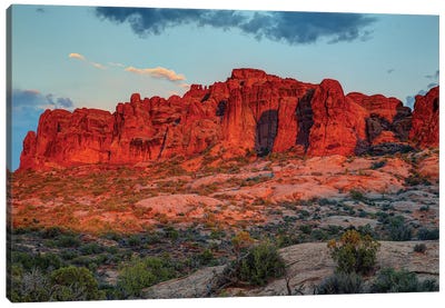 The Magic Of Sunset In Utah Canvas Art Print - Bill Sherrell