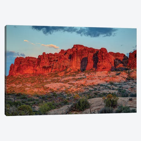 The Magic Of Sunset In Utah Canvas Print #SHL303} by Bill Sherrell Canvas Artwork