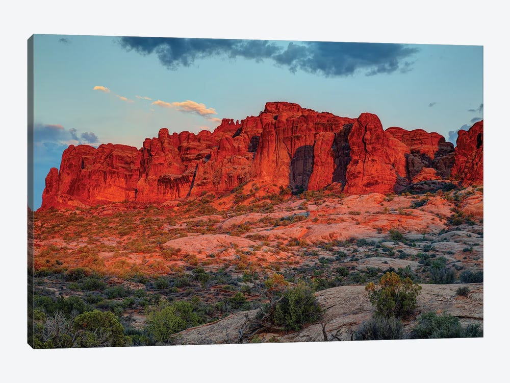The Magic Of Sunset In Utah by Bill Sherrell 1-piece Canvas Art Print