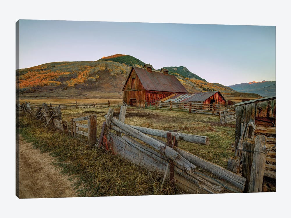 Autumn At The Farm by Bill Sherrell 1-piece Canvas Print