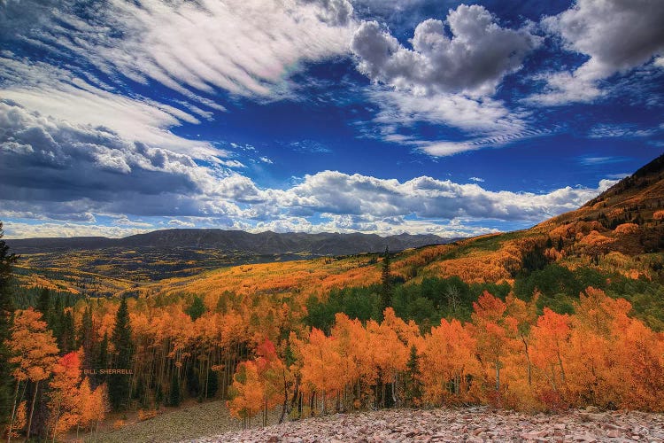 Aspen Wildfire At Ohio Pass by Bill Sherrell wall art