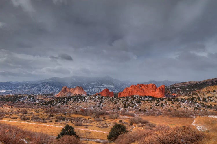 Storm Over Garden Of The Gods by Bill Sherrell wall art