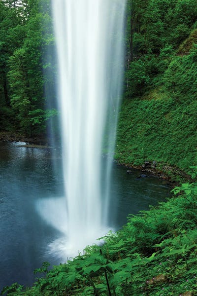 Bill Sherrell: Beauty Behind A Waterfall by Bill Sherrell