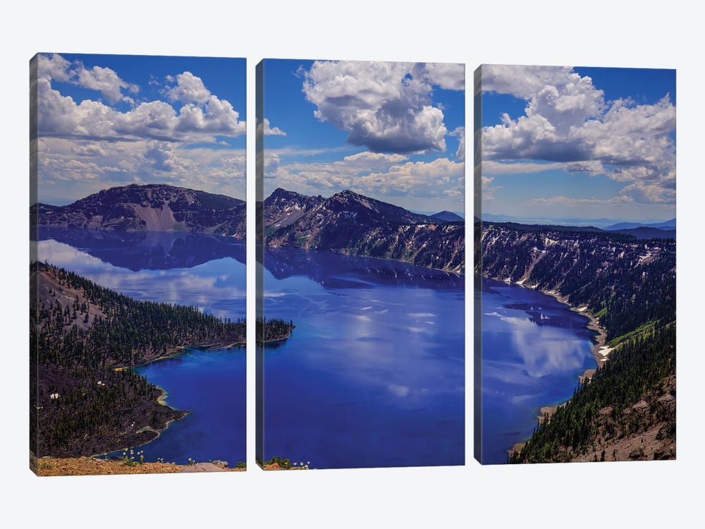 Crater Lake II by Bill Sherrell 3-piece Canvas Artwork