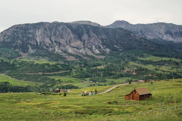 Bill Sherrell: Old Barn At Deep Creek Mesa by Bill Sherrell