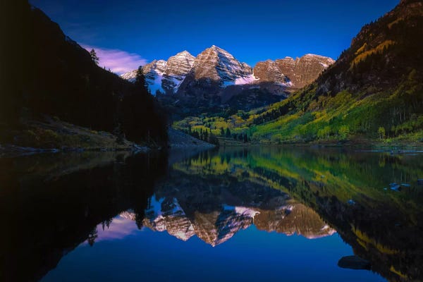 Bill Sherrell: Autumn At Maroon Bells by Bill Sherrell