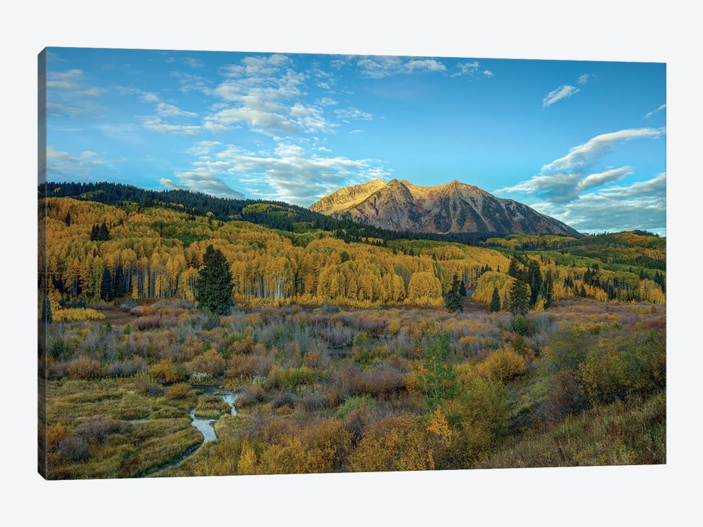 Autumn Sunrise Over East Beckwith Mountain II by Bill Sherrell 1-piece Canvas Art Print