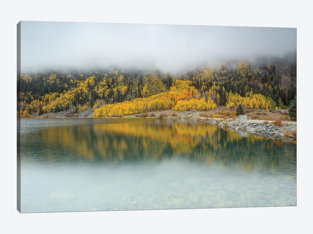 Dreamy Autumn Reflection by Bill Sherrell 1-piece Canvas Artwork