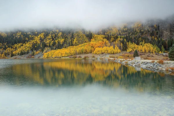 Bill Sherrell: Dreamy Autumn Reflection by Bill Sherrell