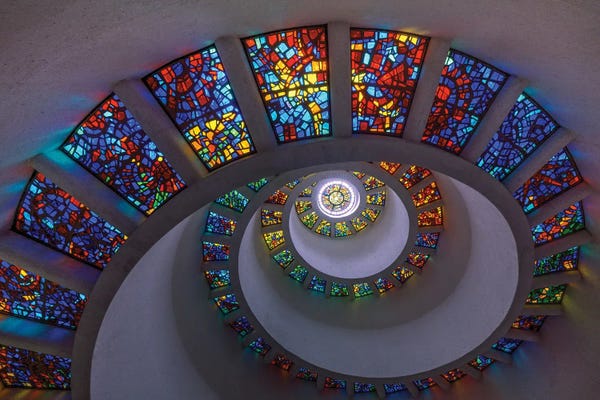 Staircases: Thanksgiving Chapel-Dallas,Texas by Bill Sherrell