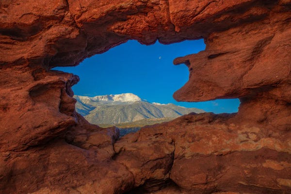 Bill Sherrell: A Peek At Pikes Peak by Bill Sherrell