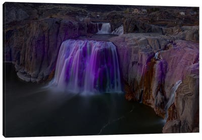 Purple Rapture Canvas Art Print - Waterfall Art