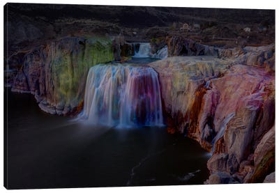 Rainbow Falls Canvas Art Print - Waterfall Art
