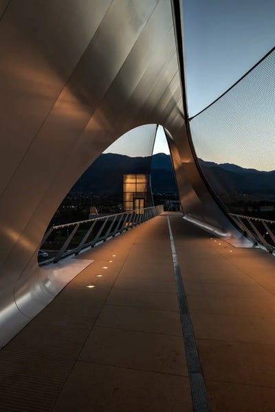 Bill Sherrell: Walking The Park Union Bridge by Bill Sherrell
