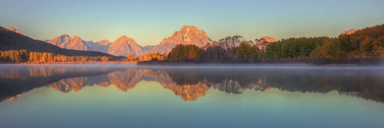 Sunrise Reflection Of Mount Moran