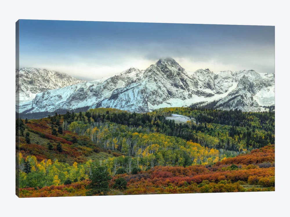 Autumn Prelude At Mount Sneffels by Bill Sherrell 1-piece Canvas Art