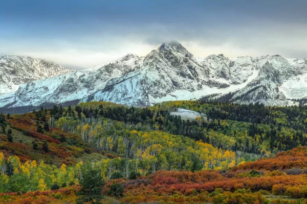 Bill Sherrell: Autumn Prelude At Mount Sneffels by Bill Sherrell