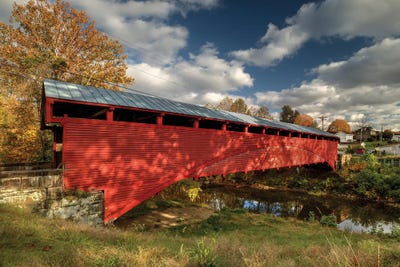 Barrackville Covered Bridge by Bill Sherrell framed wall art