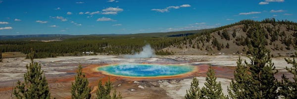 Bill Sherrell: Grand Prismatic Spring Panoramic by Bill Sherrell