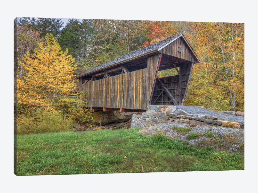 Indian Creek Covered Bridge by Bill Sherrell 1-piece Art Print