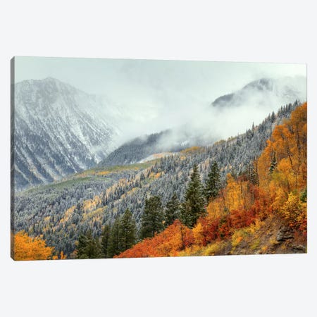 Autumn Storm Canvas Print #SHL55} by Bill Sherrell Canvas Wall Art