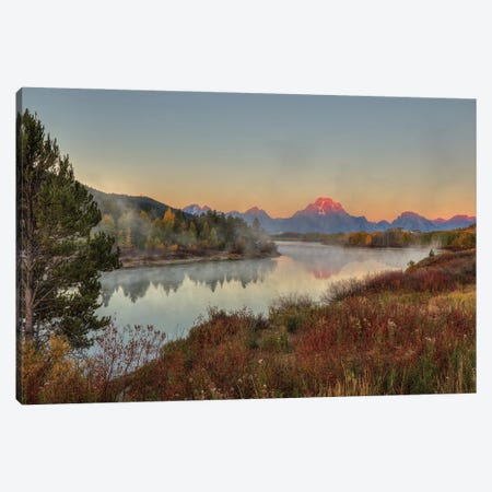 Morning Glory At Oxbow Bend Canvas Print #SHL560} by Bill Sherrell Canvas Art