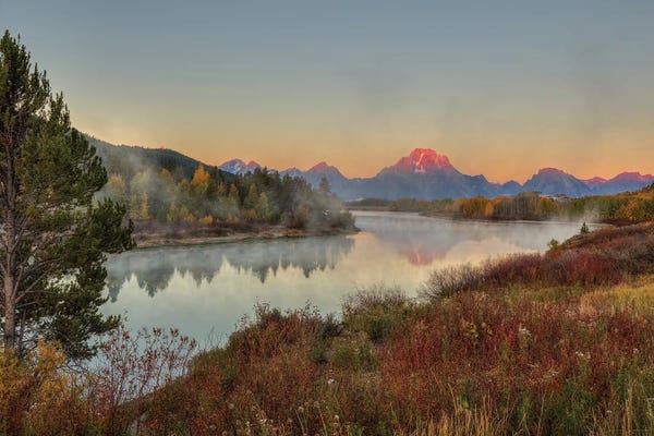 Bill Sherrell: Morning Glory At Oxbow Bend by Bill Sherrell