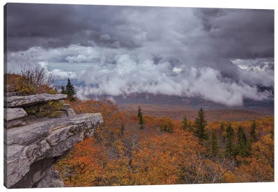 Storm Over Bear Rocks Preserve At Dolly Sods III Canvas Art Print - Bill Sherrell