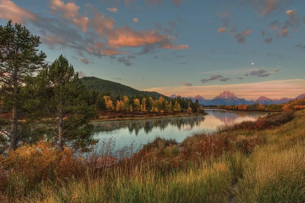 Bill Sherrell: Autumn Sunrise Over Mount Moran I by Bill Sherrell