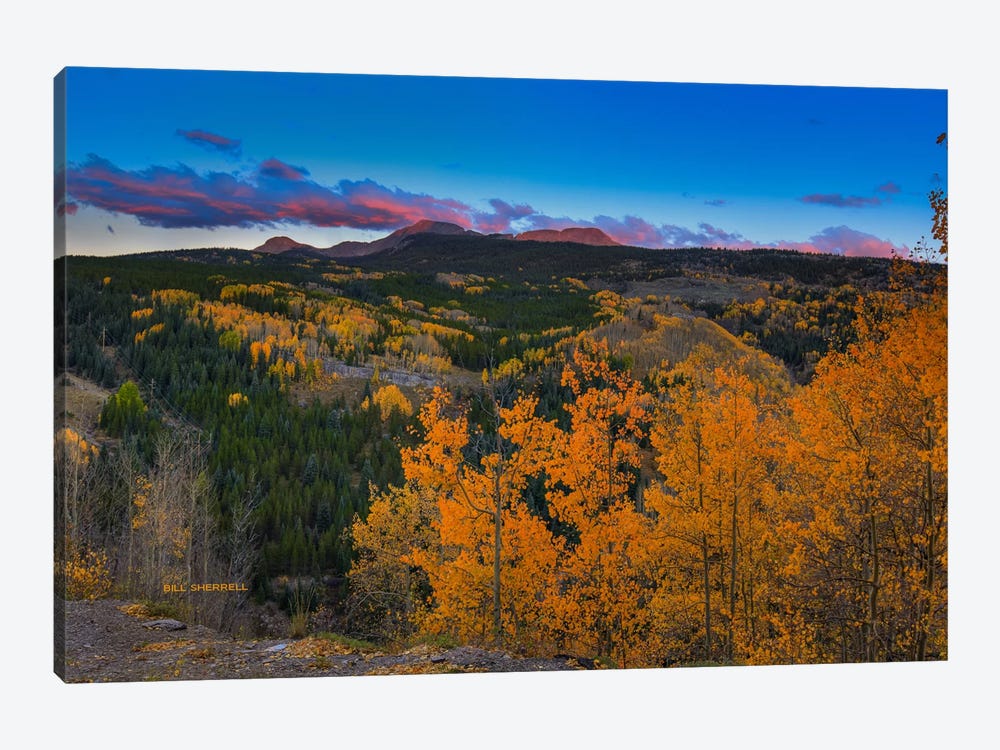 Autumn Sunset Near Durango by Bill Sherrell 1-piece Canvas Artwork