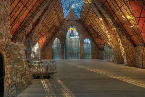 Interiors: Cathedral Sunrise At Bishop's Castle by Bill Sherrell