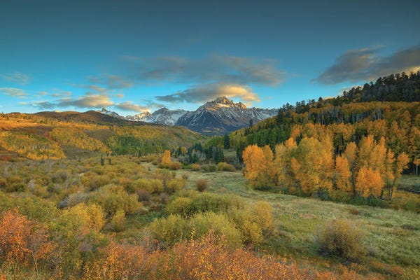 Bill Sherrell: Autumn Sunset Over Mount Sneffels I by Bill Sherrell