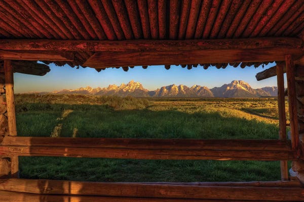 Bill Sherrell: Breezeway View Of The Grand Tetons by Bill Sherrell