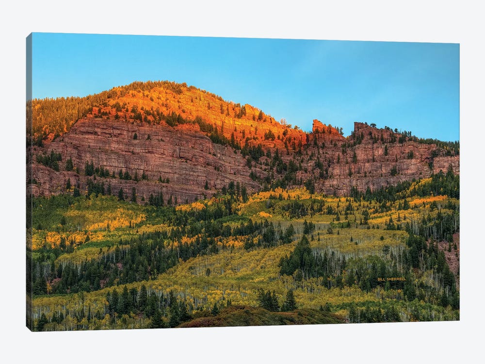 Cliffhanger Autumn by Bill Sherrell 1-piece Canvas Art Print