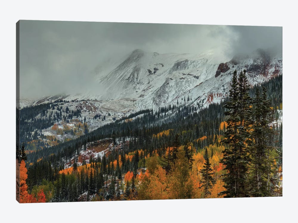 Dark Storm Over Red Mountain Pass by Bill Sherrell 1-piece Canvas Art