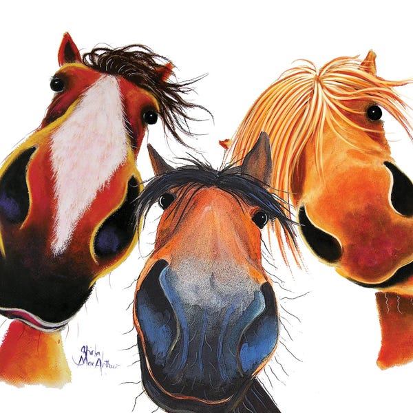 Whimsical Décor: Who Left The Gate Open ? II by Shirley Macarthur