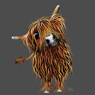 Coooweee On Grey by Shirley Macarthur framed wall art