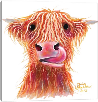 Garlic Canvas Art Print - Highland Cow Art