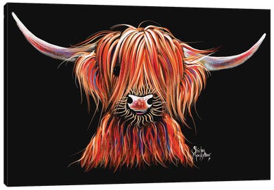 Harley Canvas Art Print - Highland Cow Art