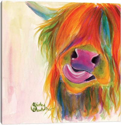 Juicy Fruit Josie Canvas Art Print - Highland Cow Art