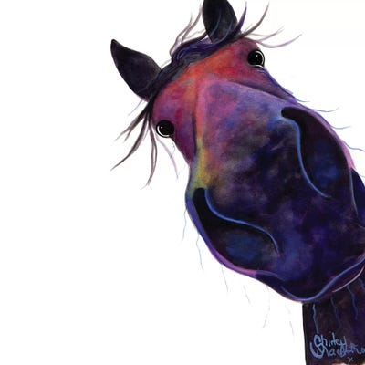 Sloe Gin Gerry by Shirley Macarthur metal wall art