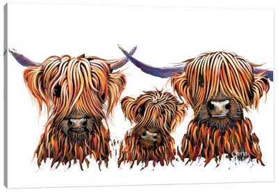 The Tangerines 3 Canvas Art Print - Highland Cow Art