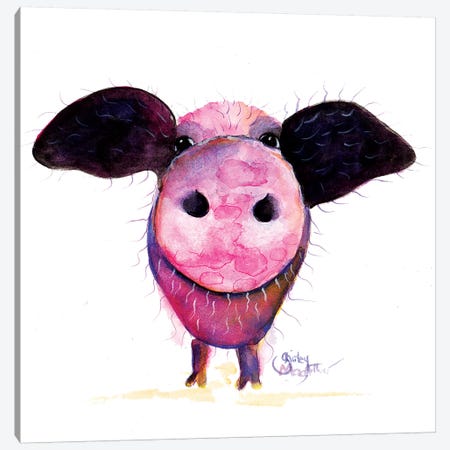 Pigs CAN Fly !! Canvas Print #SHM98} by Shirley Macarthur Canvas Art