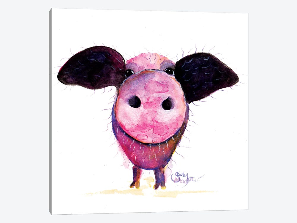 Pigs CAN Fly !! by Shirley Macarthur 1-piece Art Print